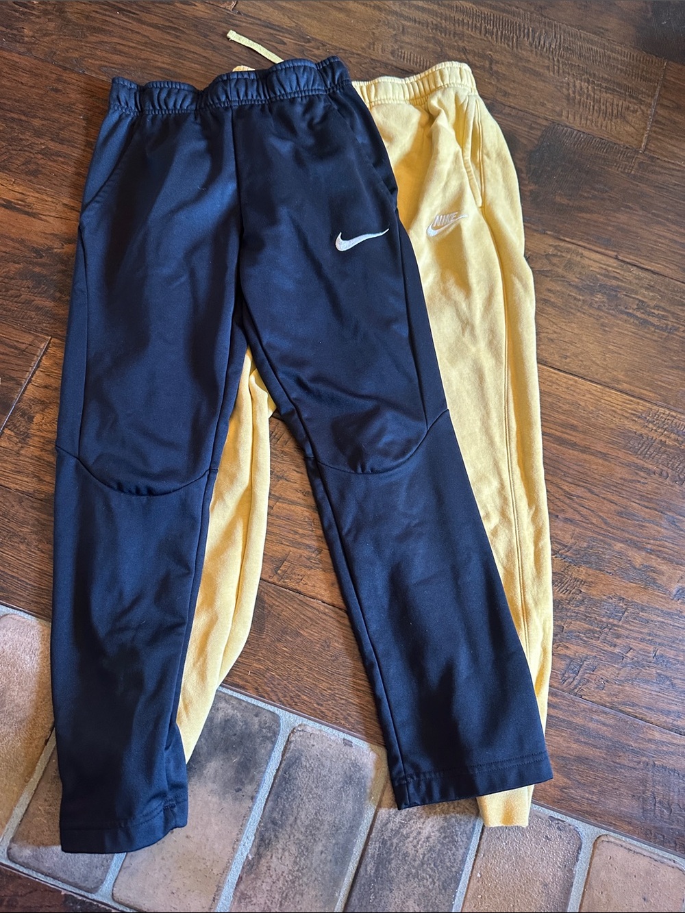 Nike Kids Black and Yellow Jogger Pants - 2-Pack
